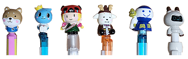 いろいろなマスコット付きボールペン03